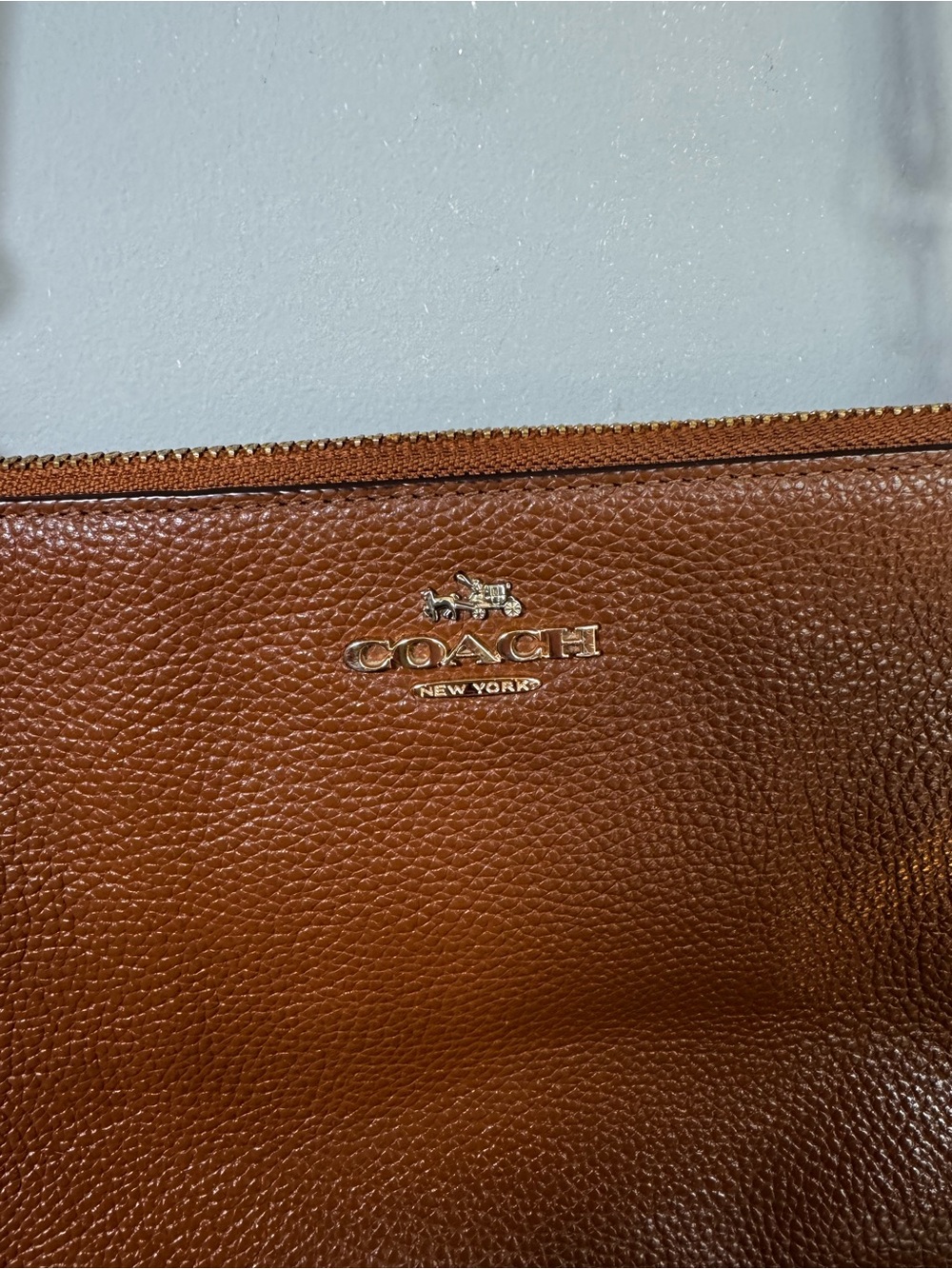 Coach Lyla Brown Pebbled Leather Crossbody Bag F38273 - Picture 2 of 11
